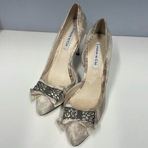 LOUISE ET CIE. Woman’s heels.  Cream color. Size 7.5.  Excellent condition